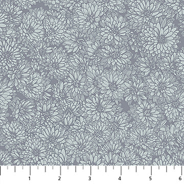 Indelible - Soft  // Mums - Stone // Anna Maria Textiles