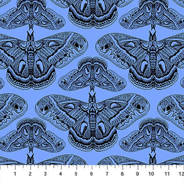 Indelible Ink // Cecropia - Cerulean // Anna Maria Textiles