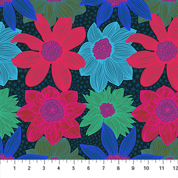Jumpstart // Stars & Stripes - Navy // Anna Maria Textiles