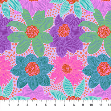 Jumpstart // Stars & Stripes - Lavender // Anna Maria Textiles
