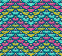 Perennial Borders // Echinacea Rhythm - Parade // Anna Maria Textiles