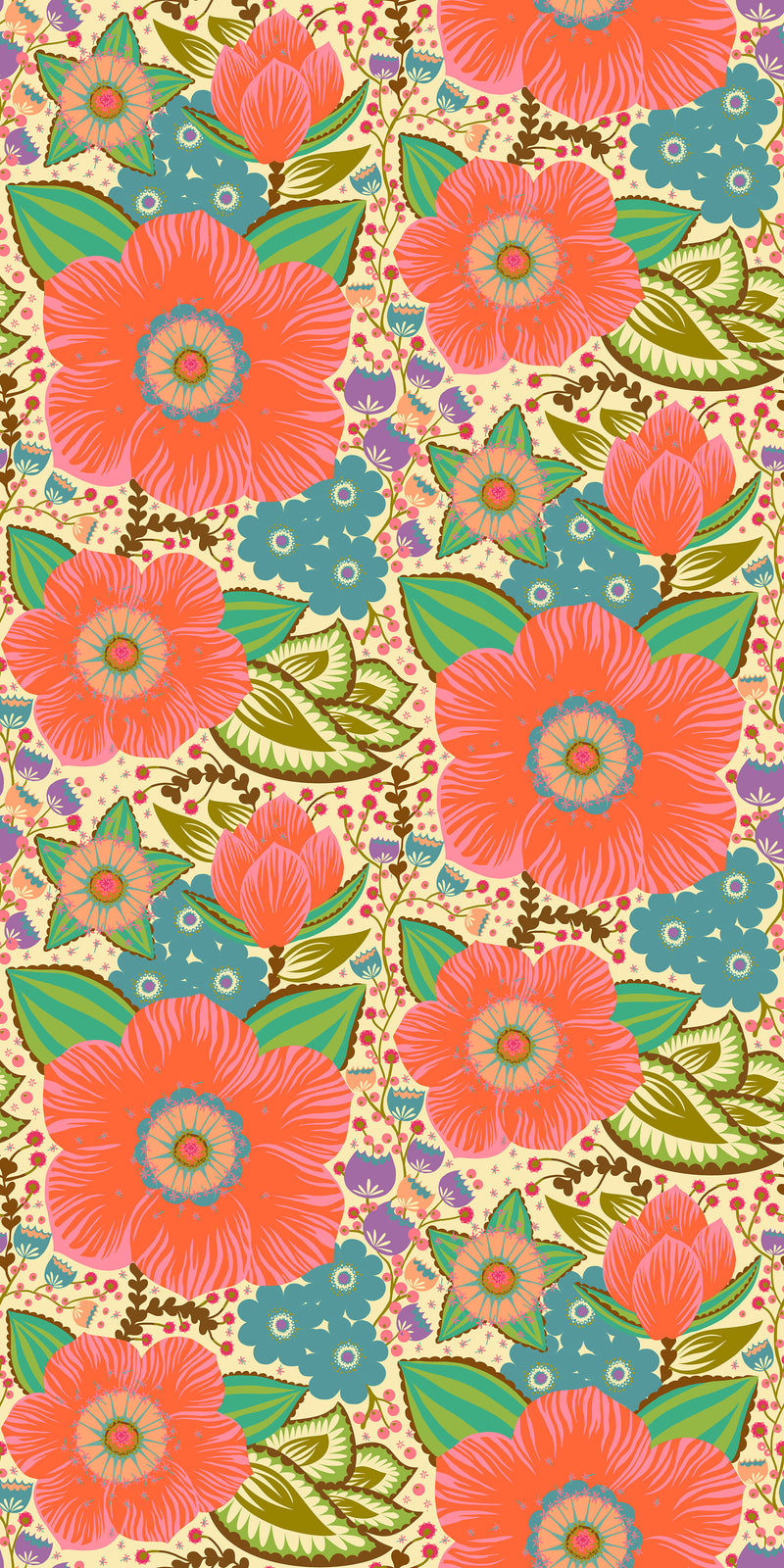 PRE-ORDER Overdressed // Honorable Mention - Coral // Anna Maria Textiles