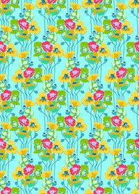 PRE-ORDER Overdressed // Pouring Poppies - Clear // Anna Maria Textiles