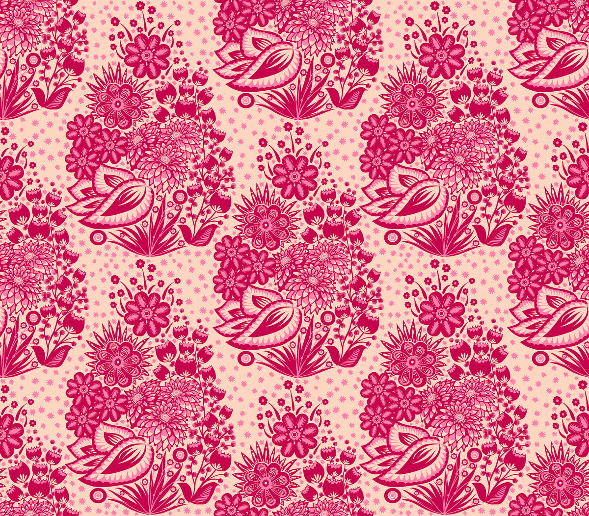 PRE-ORDER Overdressed // Totem - Red // Anna Maria Textiles