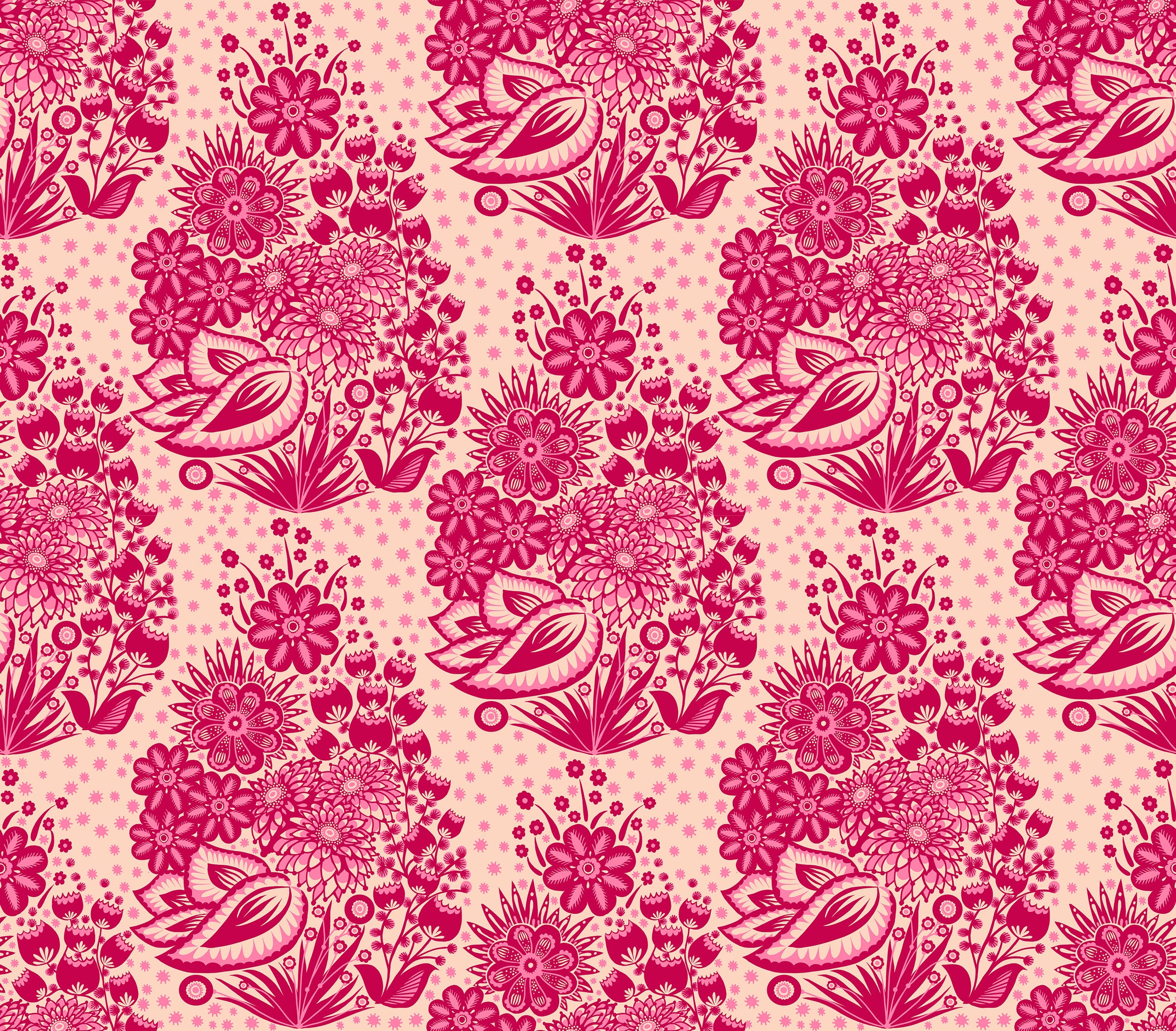 PRE-ORDER Overdressed // Totem - Red // Anna Maria Textiles