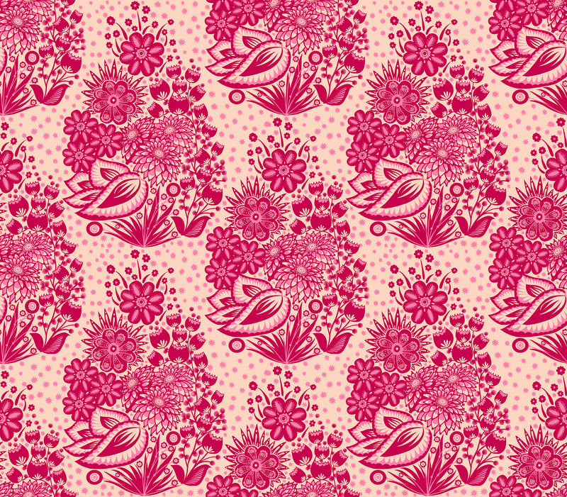 PRE-ORDER Overdressed // Totem - Red // Anna Maria Textiles
