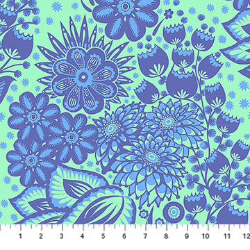 PRE-ORDER Overdressed // Totem - Blue // Anna Maria Textiles