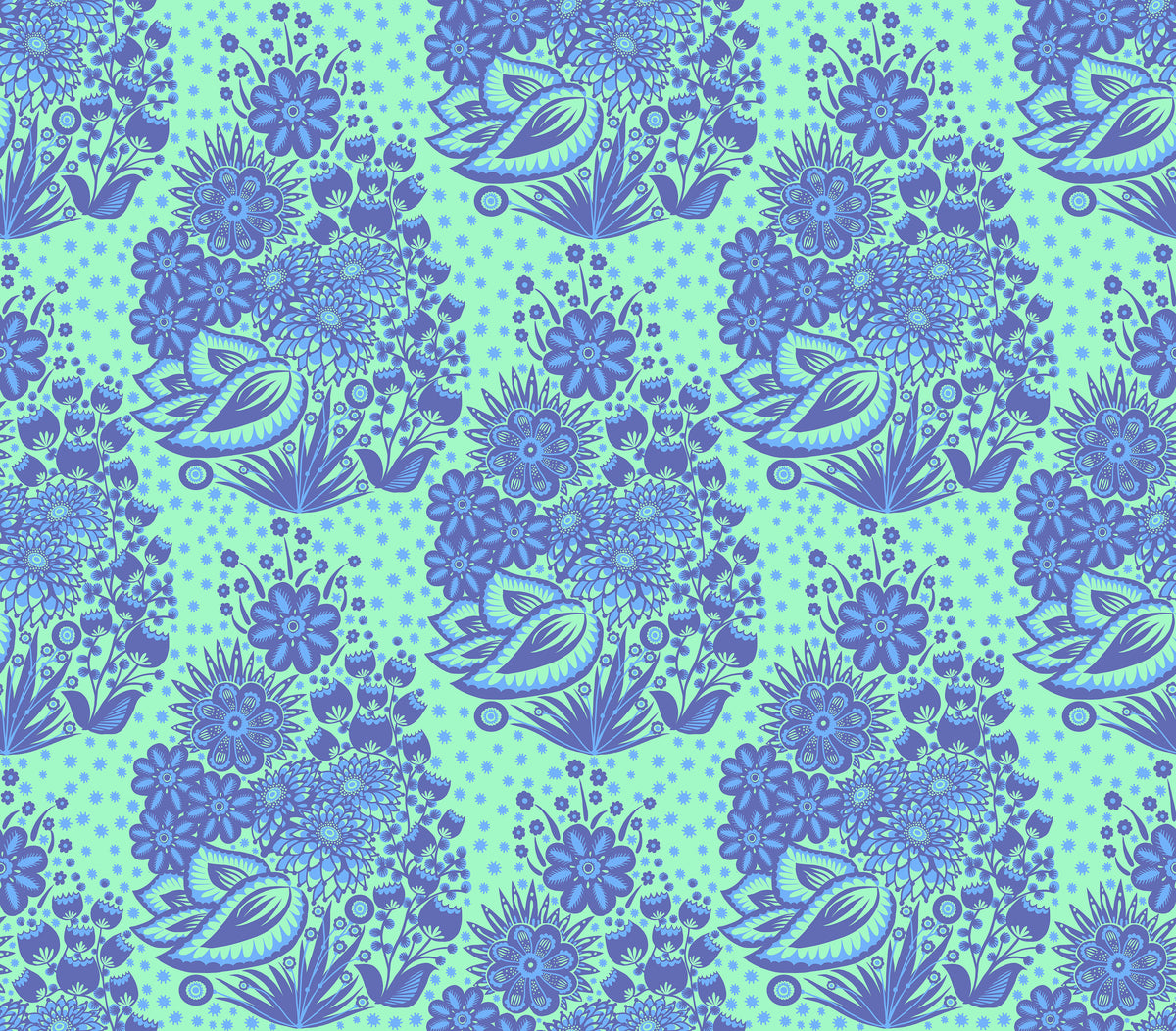 PRE-ORDER Overdressed // Totem - Blue // Anna Maria Textiles