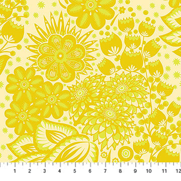 PRE-ORDER Overdressed // Totem - Yellow // Anna Maria Textiles