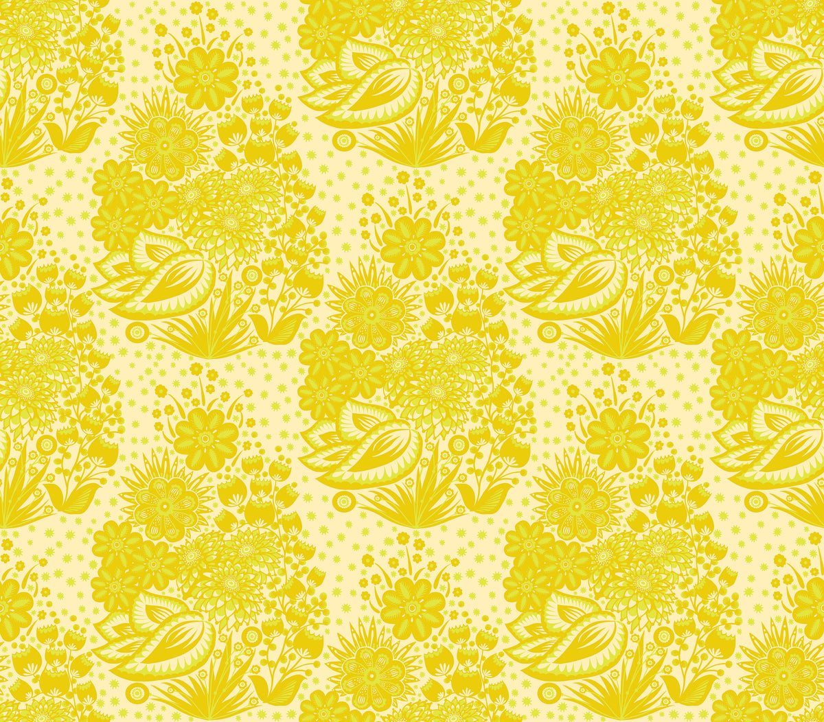 PRE-ORDER Overdressed // Totem - Yellow // Anna Maria Textiles