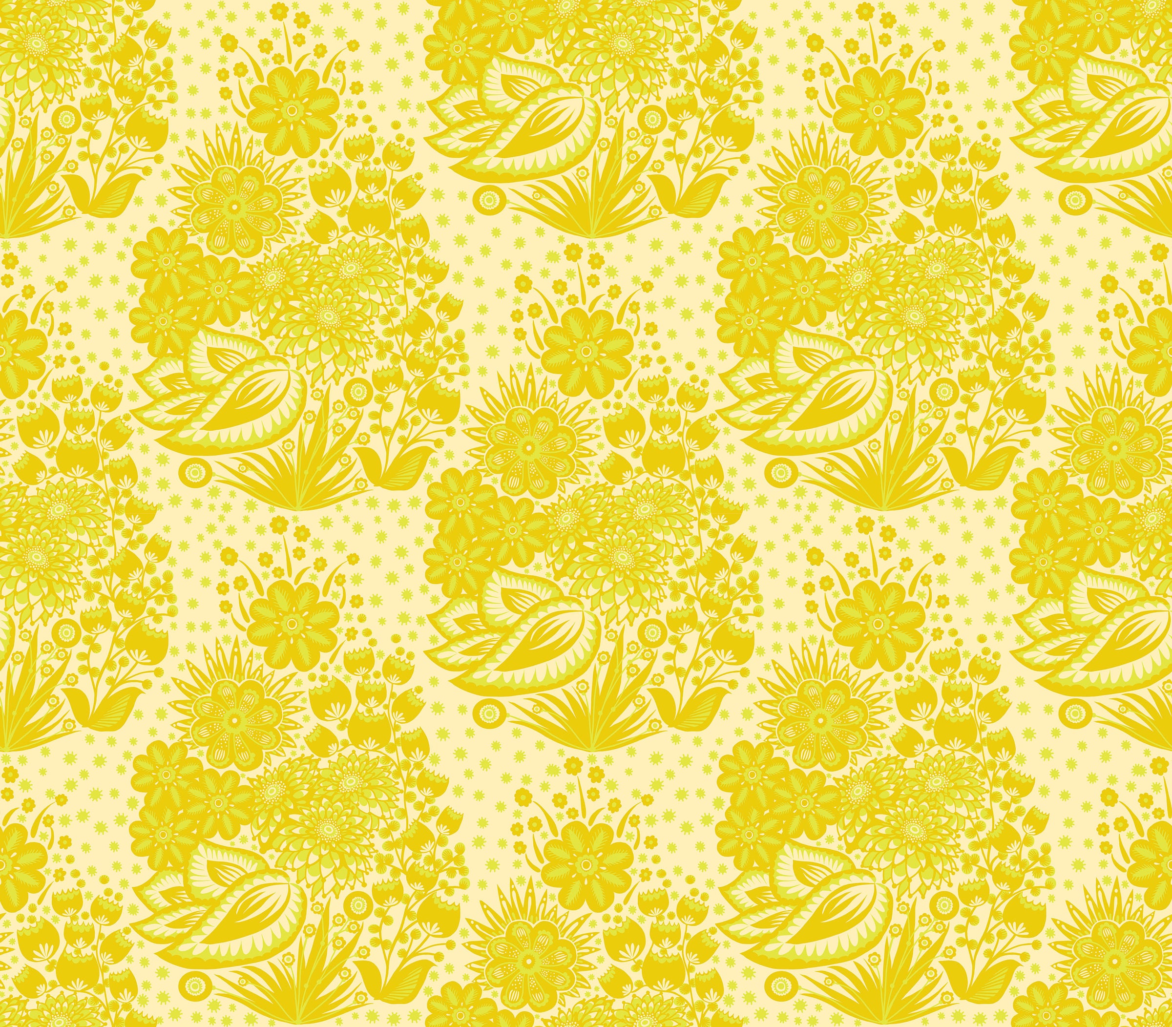 PRE-ORDER Overdressed // Totem - Yellow // Anna Maria Textiles