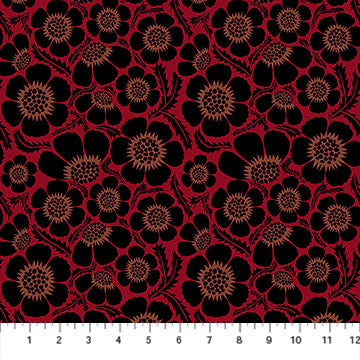 PRE-ORDER Clean Cut // Prickly - Scarlet // Anna Maria Textiles