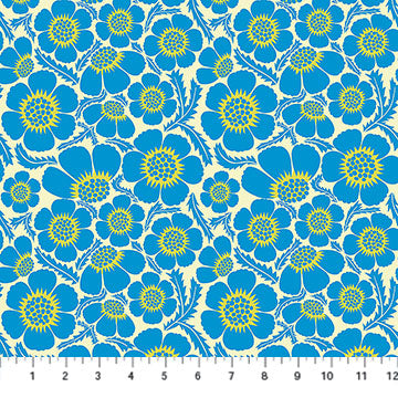 PRE-ORDER Clean Cut // Prickly - Cerulean // Anna Maria Textiles