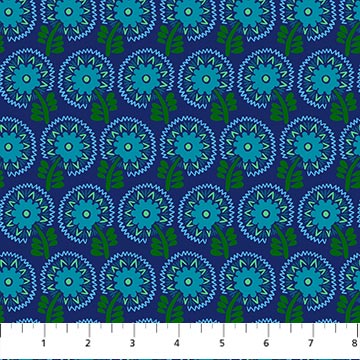 PRE-ORDER Sunseekers // Dancers - Royal // Anna Maria Textiles