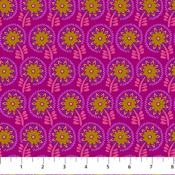 PRE-ORDER Sunseekers // Dancers - Magenta // Anna Maria Textiles