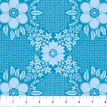 PRE-ORDER Sunseekers // Embroidery - Cerulean // Anna Maria Textiles