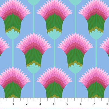PRE-ORDER Sunseekers // Feather Bloom - Sky // Anna Maria Textiles