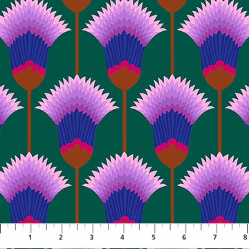 PRE-ORDER Sunseekers // Feather Bloom - Forest // Anna Maria Textiles