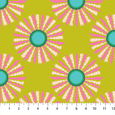 PRE-ORDER Sunseekers // Ribbon Rays - Guava // Anna Maria Textiles