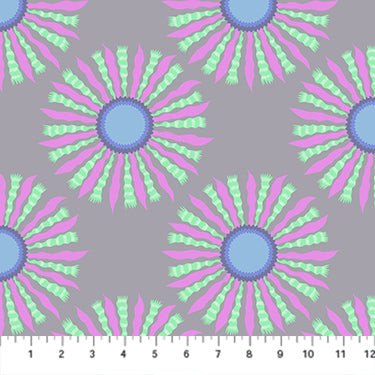 PRE-ORDER Sunseekers // Ribbon Rays - Silver // Anna Maria Textiles