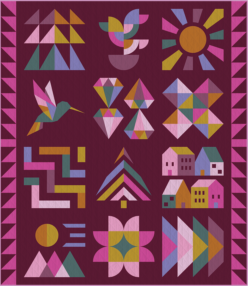 2027 Hand + Soul Block of the Month Jewel Grotto Kit