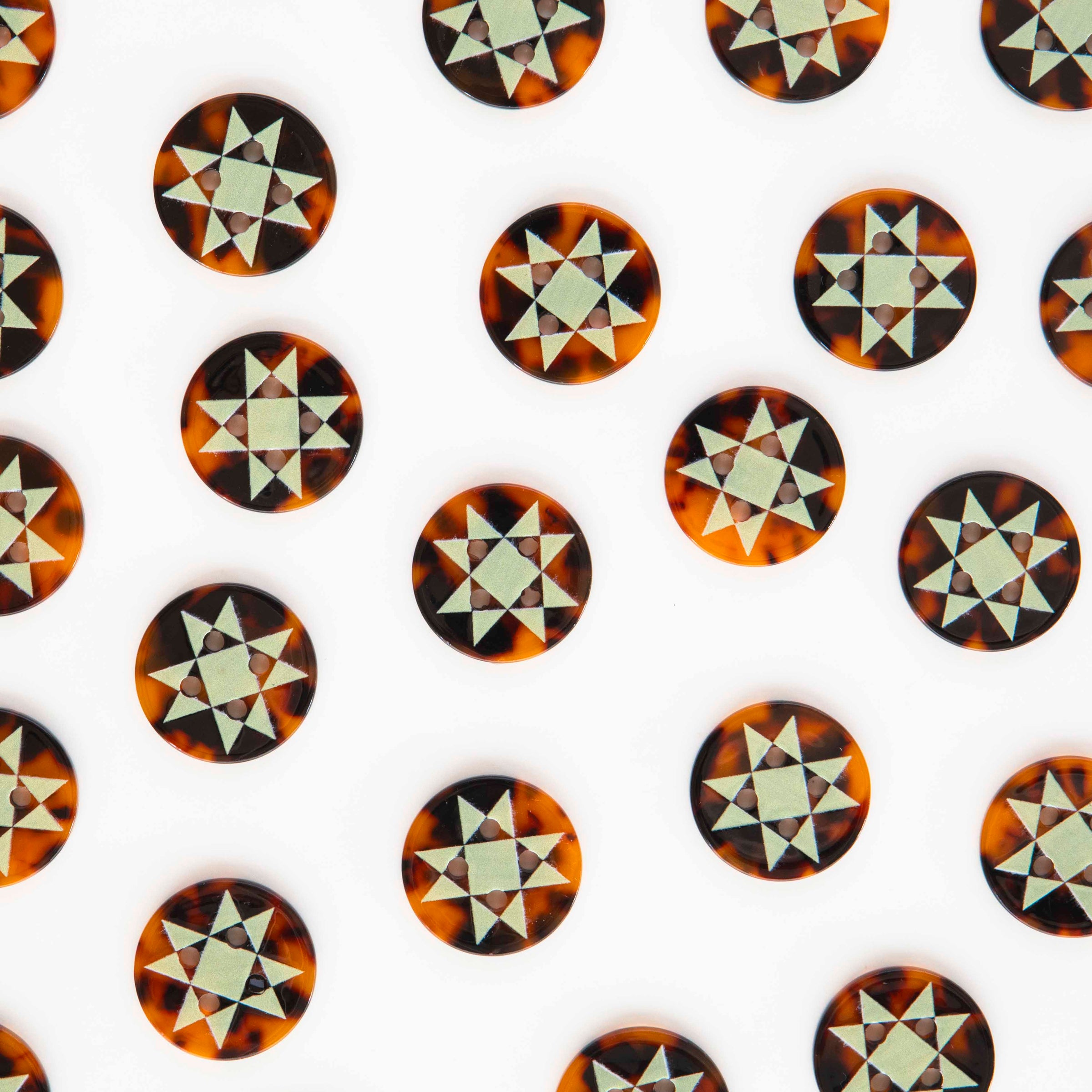 Quilt Star Large 1" Buttons by Sarah Hearts