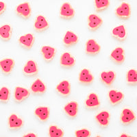 Pink Sweet Heart Small 5/8" Buttons by Sarah Hearts