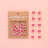 Pink Sweet Heart Small 5/8" Buttons by Sarah Hearts