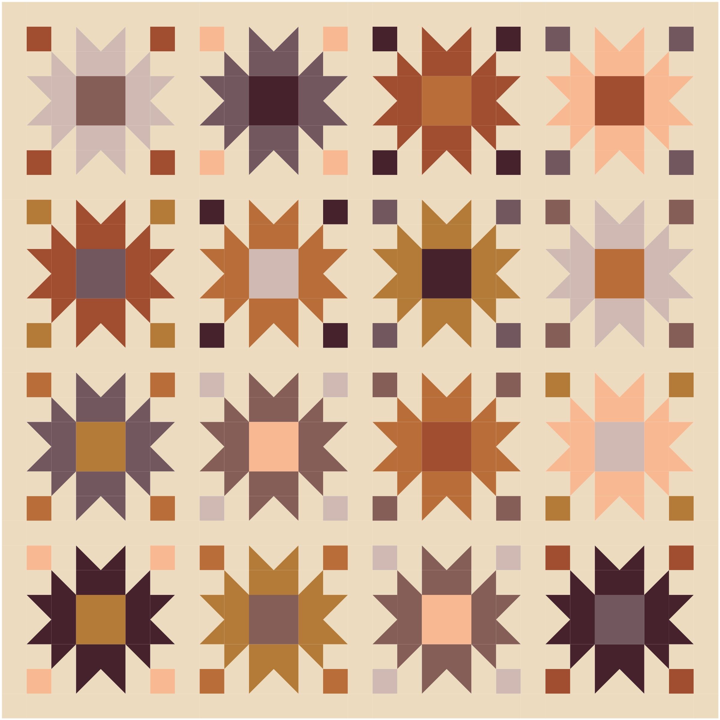 Bee Balm Warm Quilt Kit // Quilt Cakes