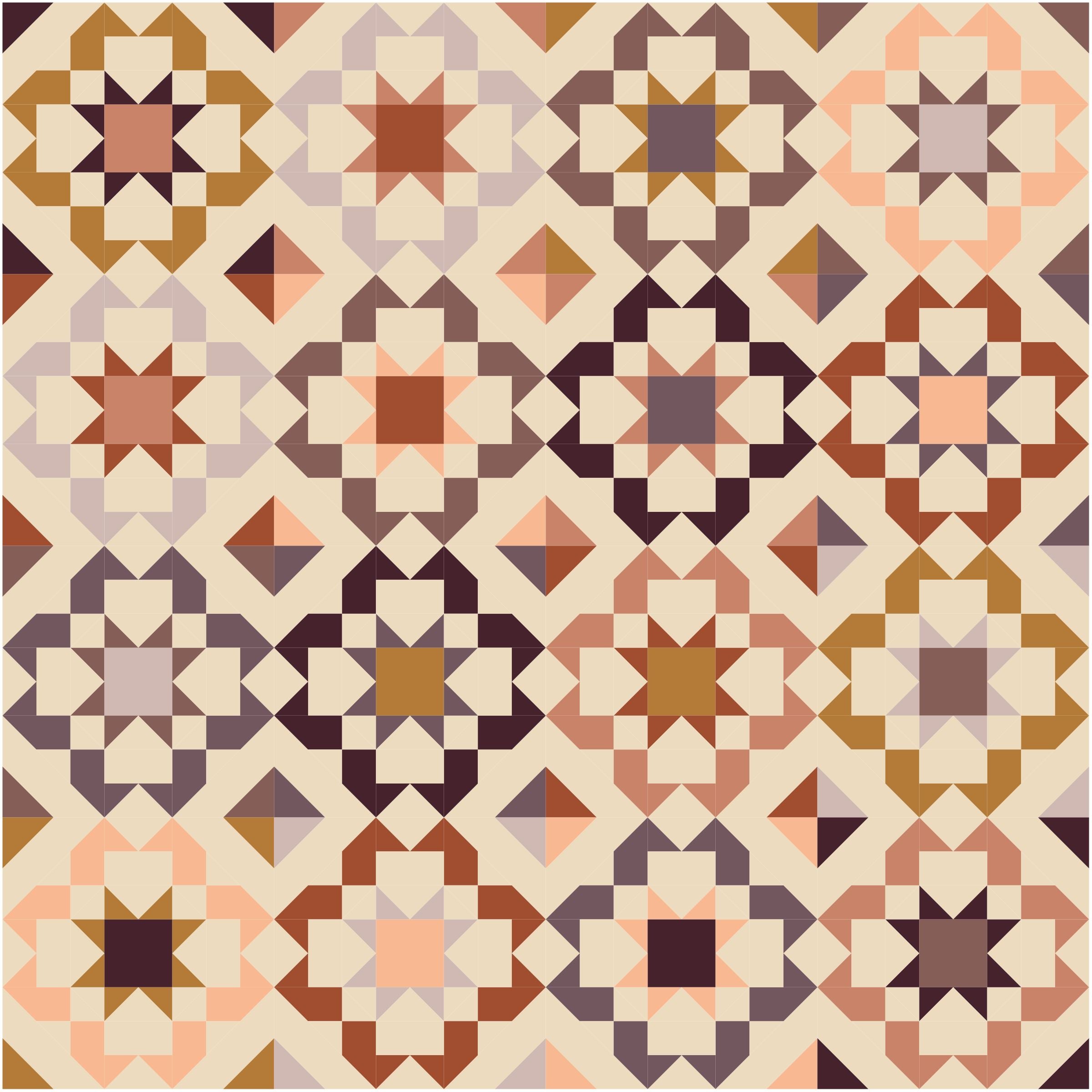 Bloom Burst Warm Quilt Kit // Quilt Cakes