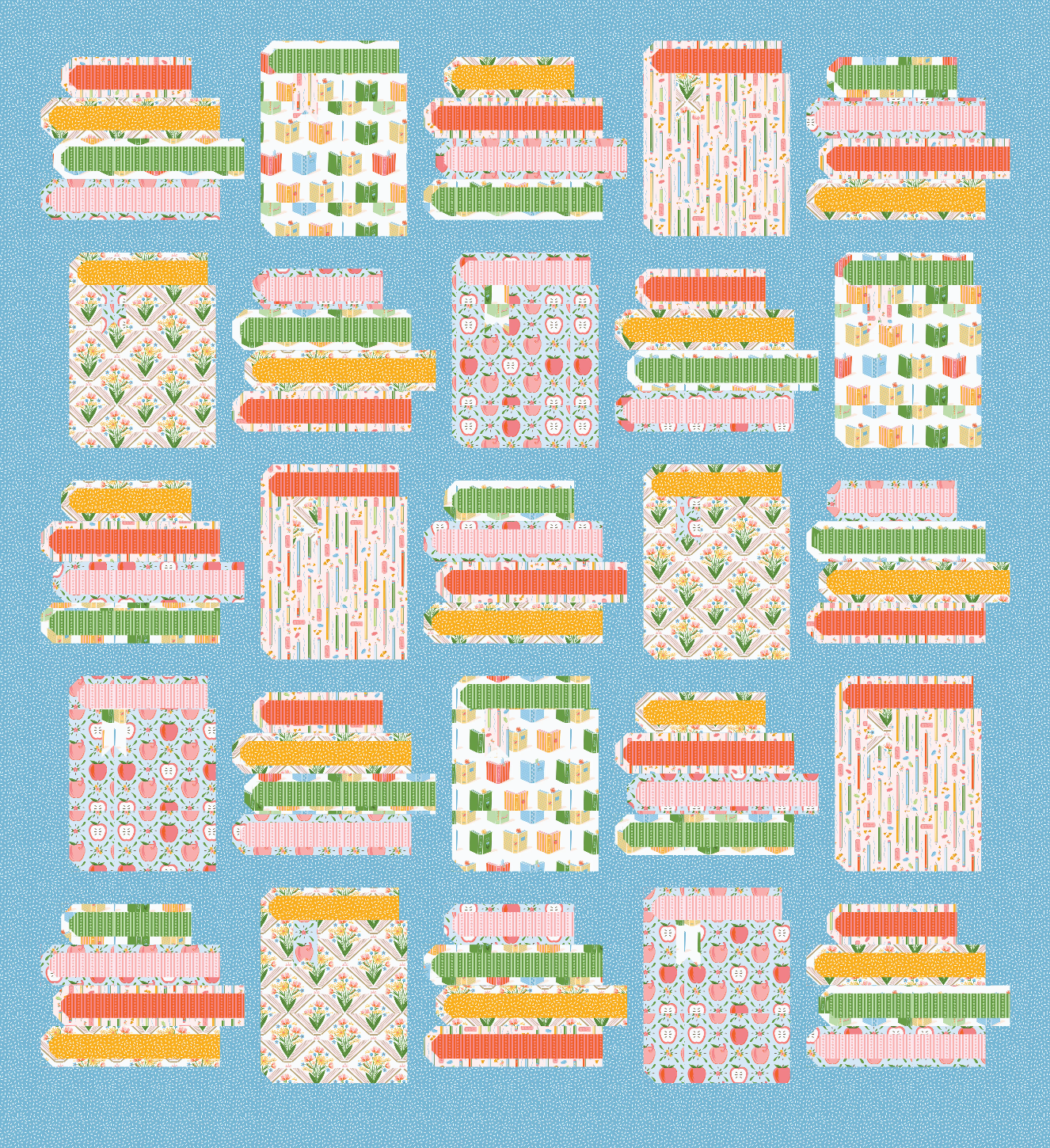 Book Nook Bookworm Quilt Kit Version 1 // Pen + Paper Patterns