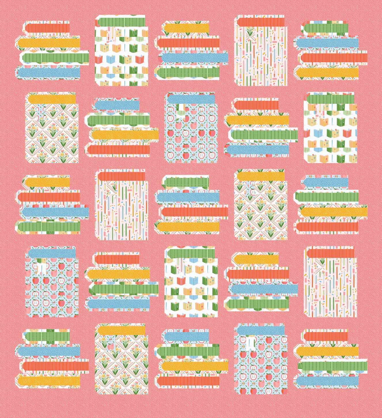 Book Nook Bookworm Quilt Kit Version 2 // Pen + Paper Patterns