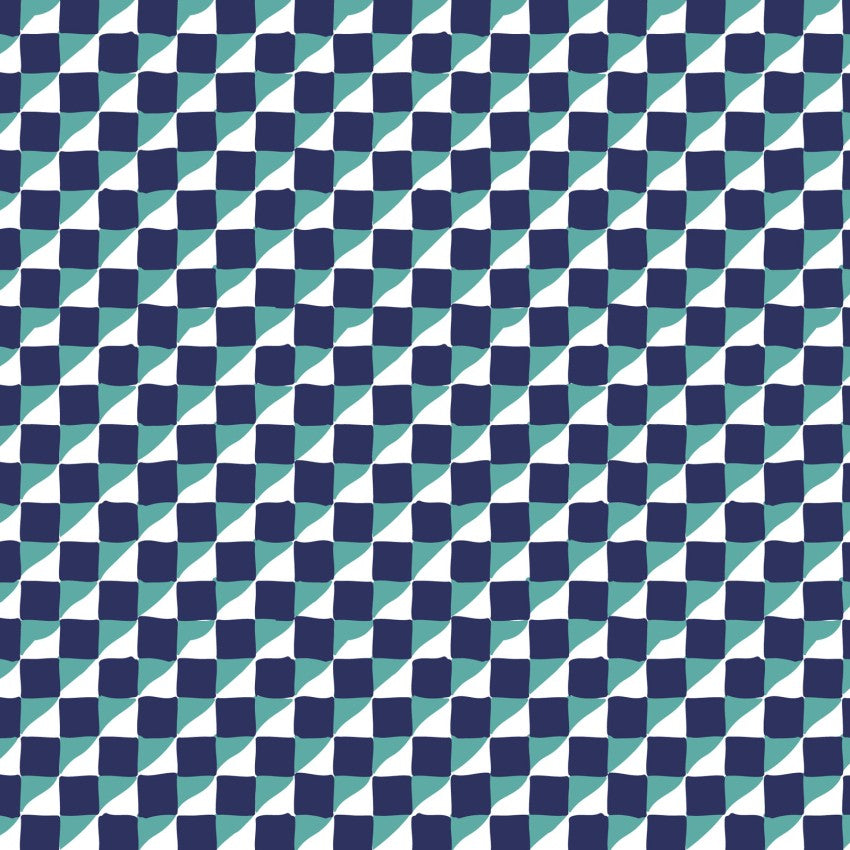 PRE-ORDER House Mouse // Geometric - Navy // Louise Cunningham
