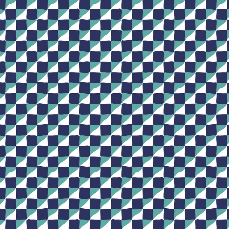 PRE-ORDER House Mouse // Geometric - Navy // Louise Cunningham