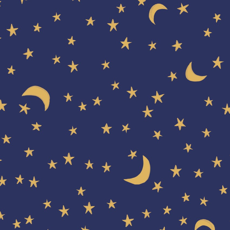 PRE-ORDER House Mouse // Moonlit Night - Navy // Louise Cunningham