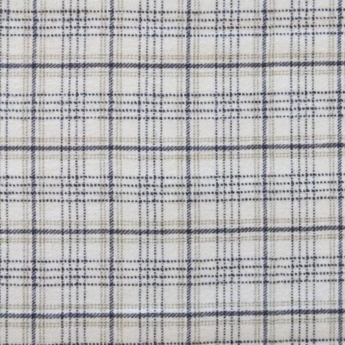 PRE-ORDER Highlands Flannel // Crosshatch Plaid Oatmilk (Dobby) // AGF Studio