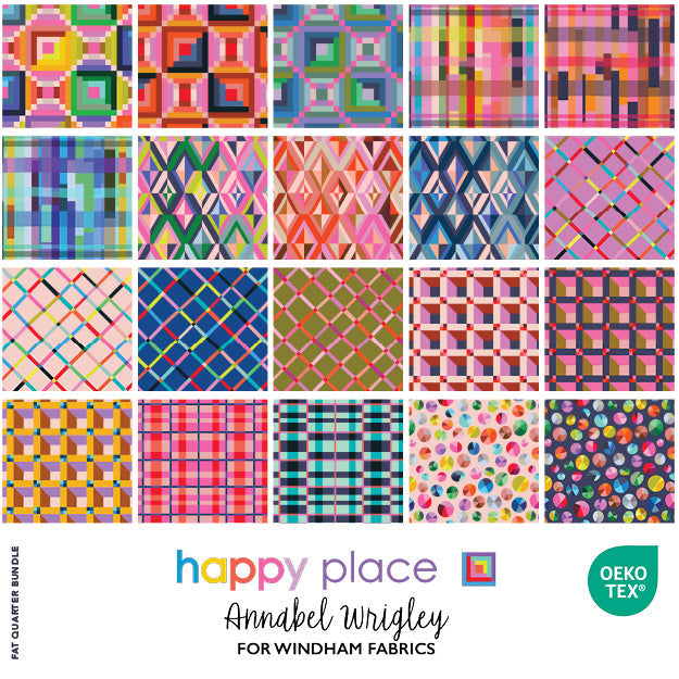 PRE-ORDER Happy Place Fat Quarter Bundle // Annabel Wrigley