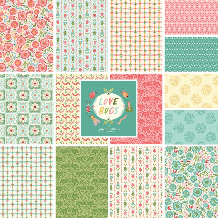 PRE-ORDER Love Bugs Fat Quarter Bundle // Jayme Marie Designs