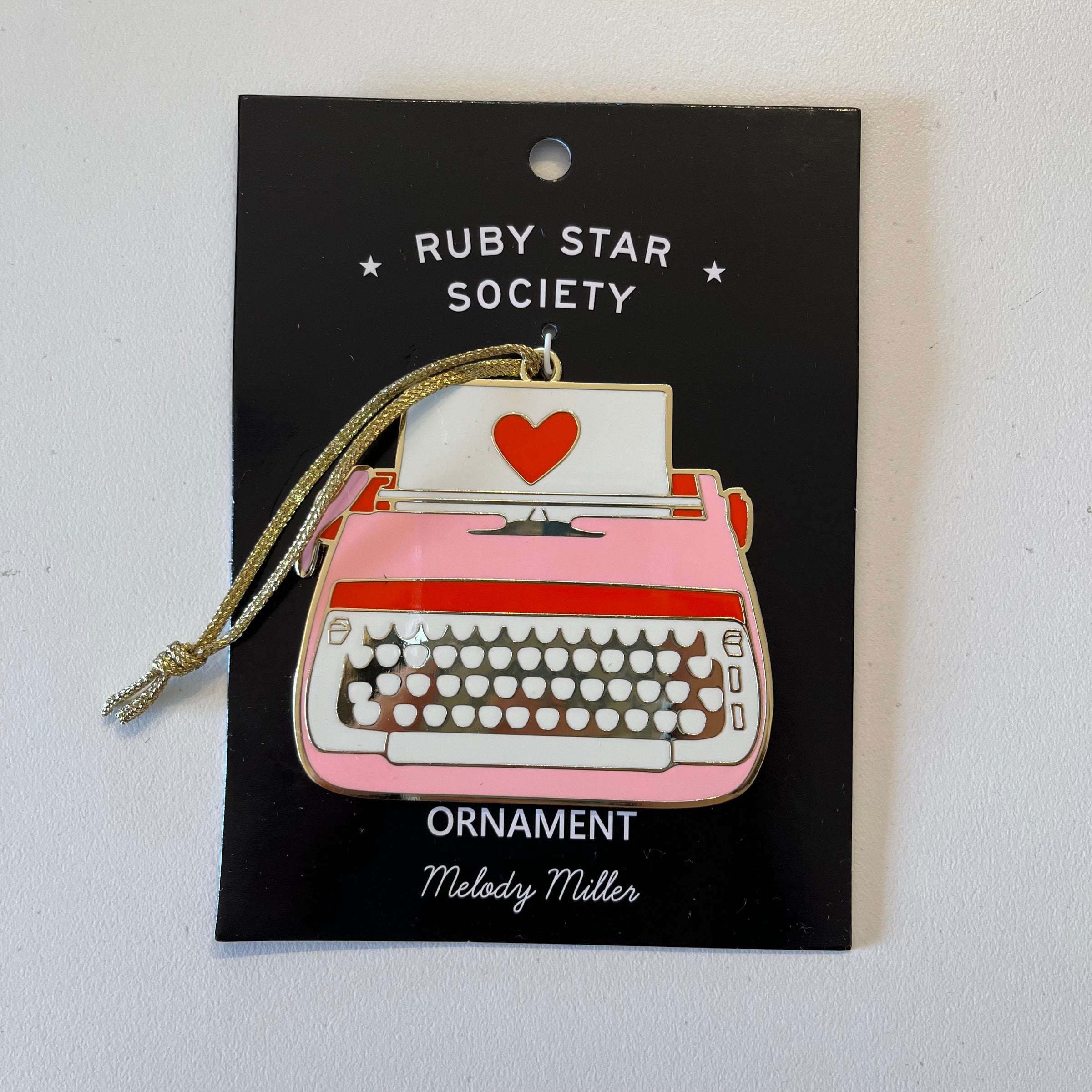 Typewriter Ornament // Ruby Star Society