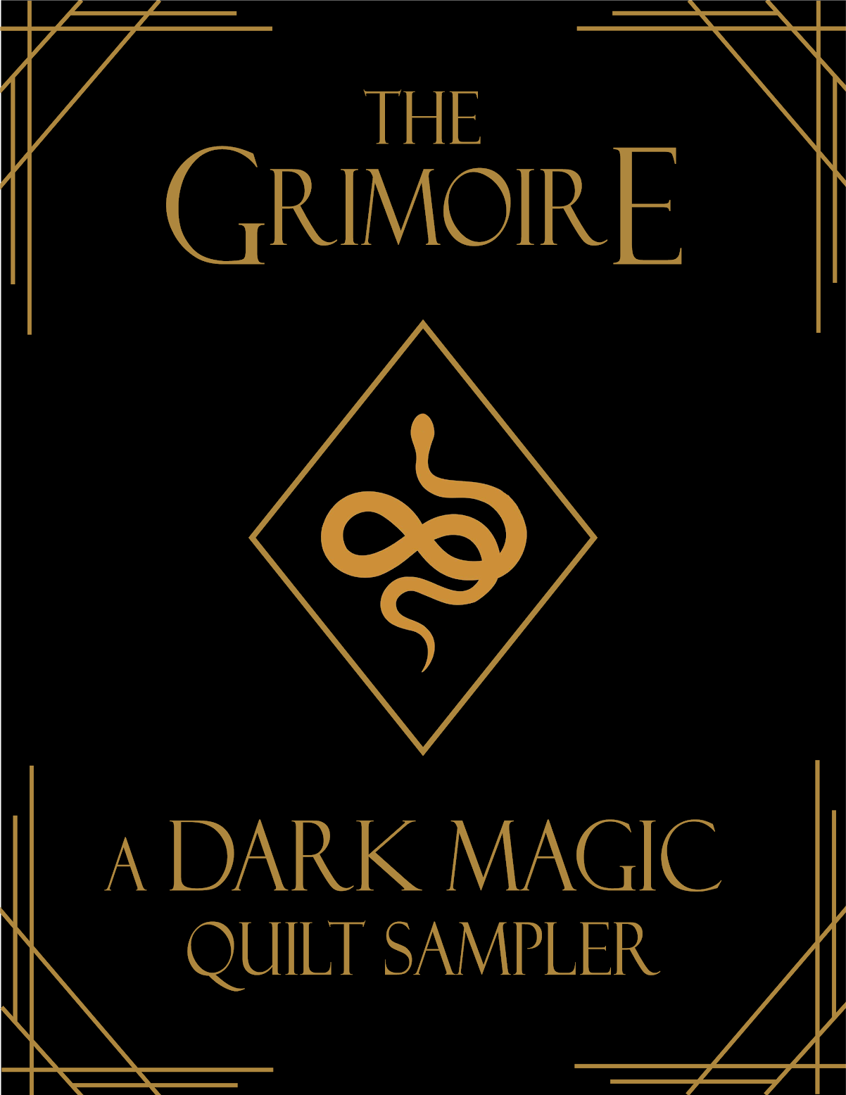 PRE-ORDER Grimoire Dark Magic Quilt Sampler // Twin Quilt Kit