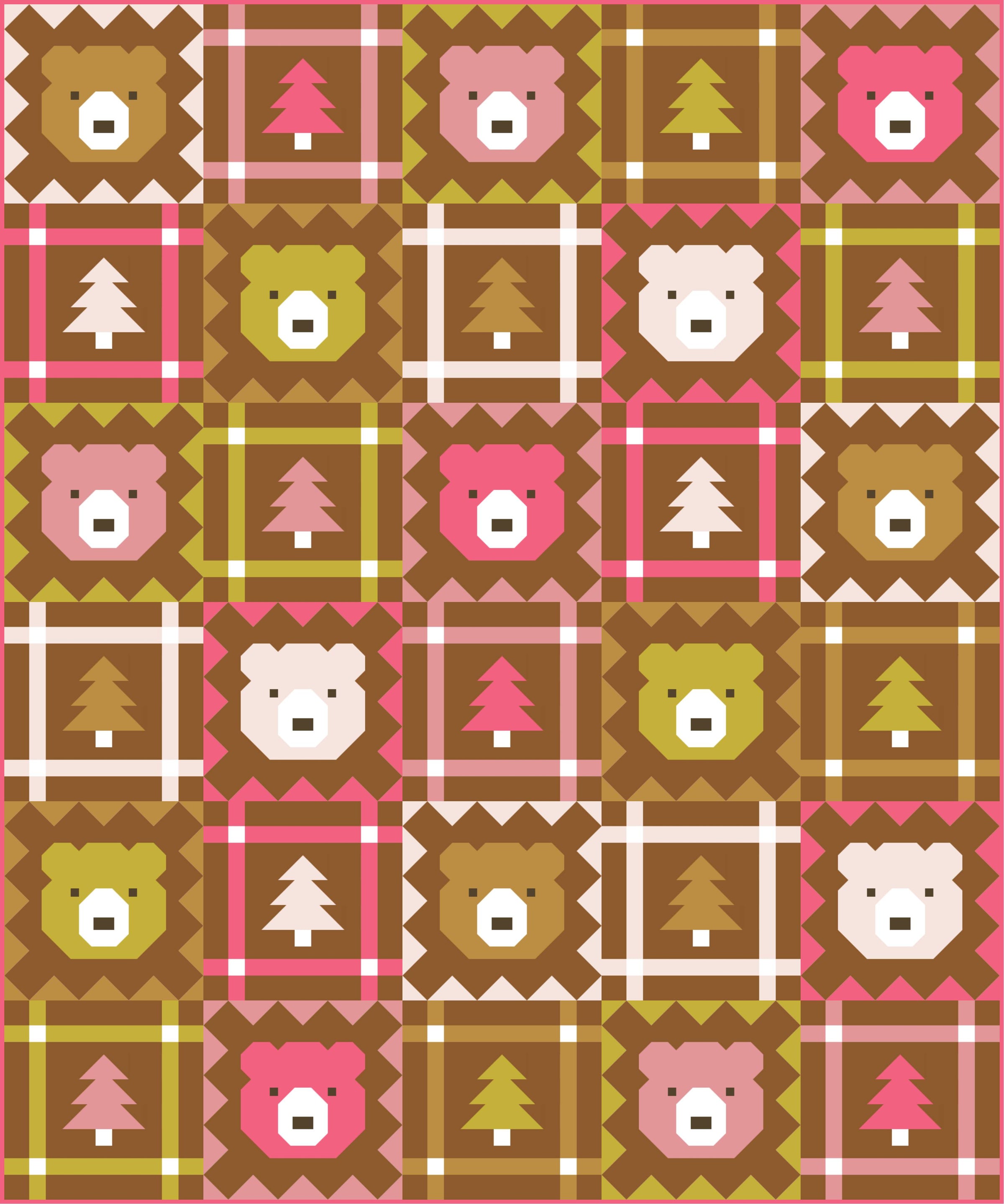 Grizzly Grove Honey Bear Kit // Pen + Paper Patterns