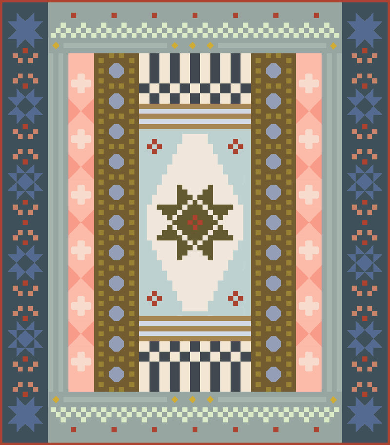 Homespun Collective 2026 Block of the Month Cover Kit // Lo and Behold Stitchery