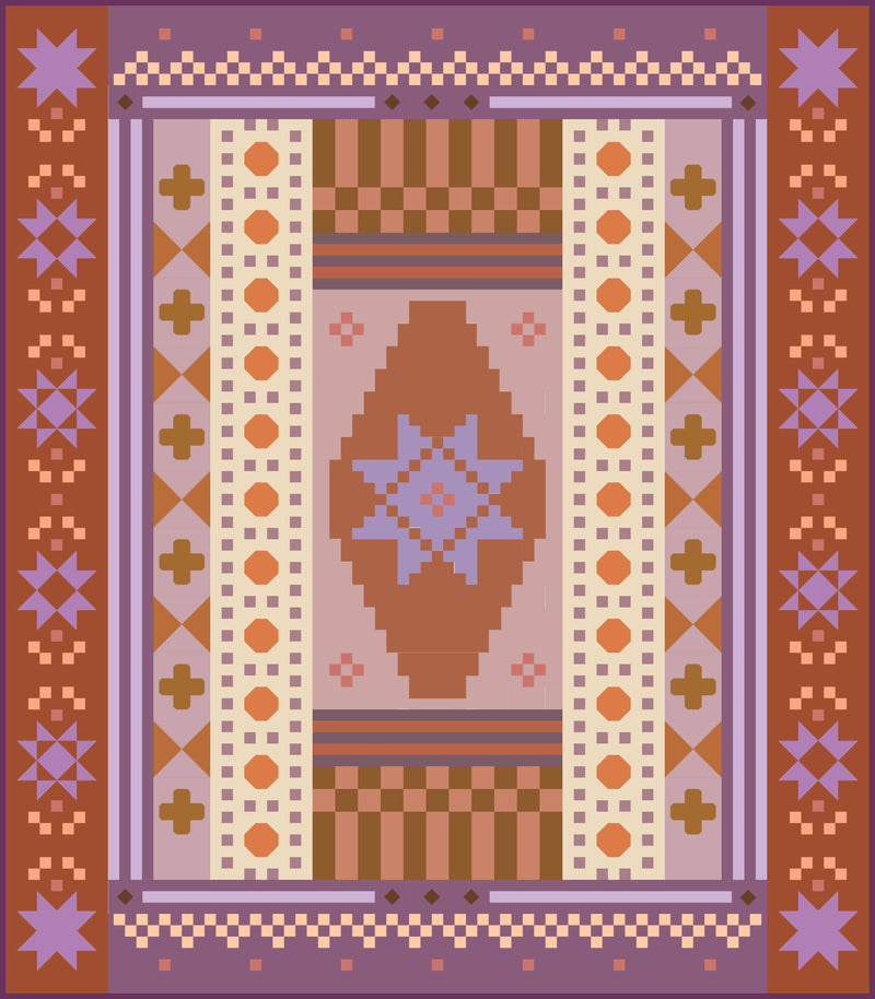 Homespun Collective 2026 Block of the Month Hearth Kit // Lo and Behold Stitchery