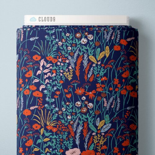 PRE-ORDER House Mouse // Meadow - Navy // Louise Cunningham