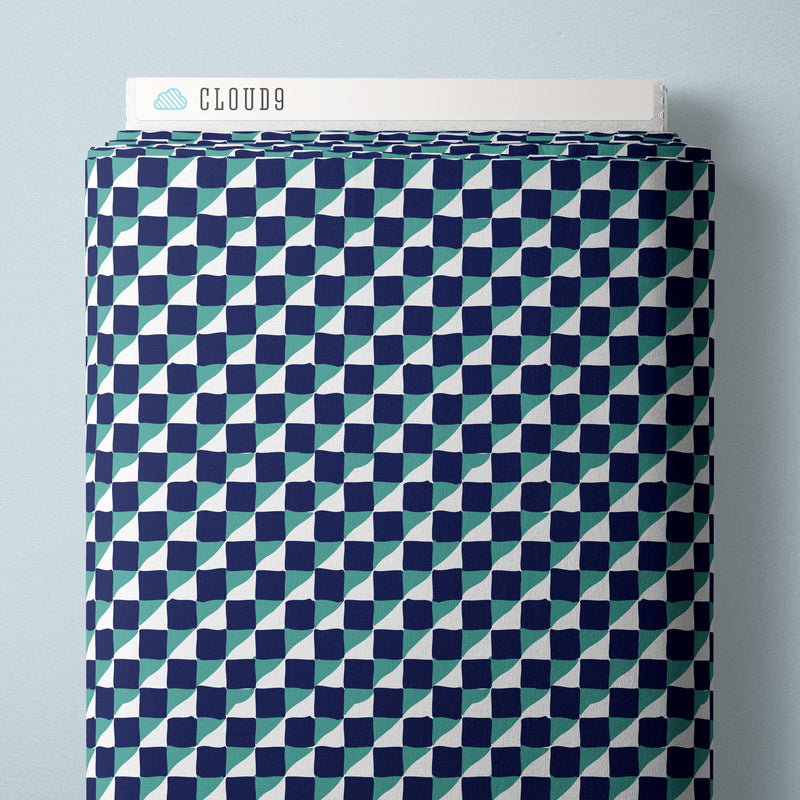 PRE-ORDER House Mouse // Geometric - Navy // Louise Cunningham