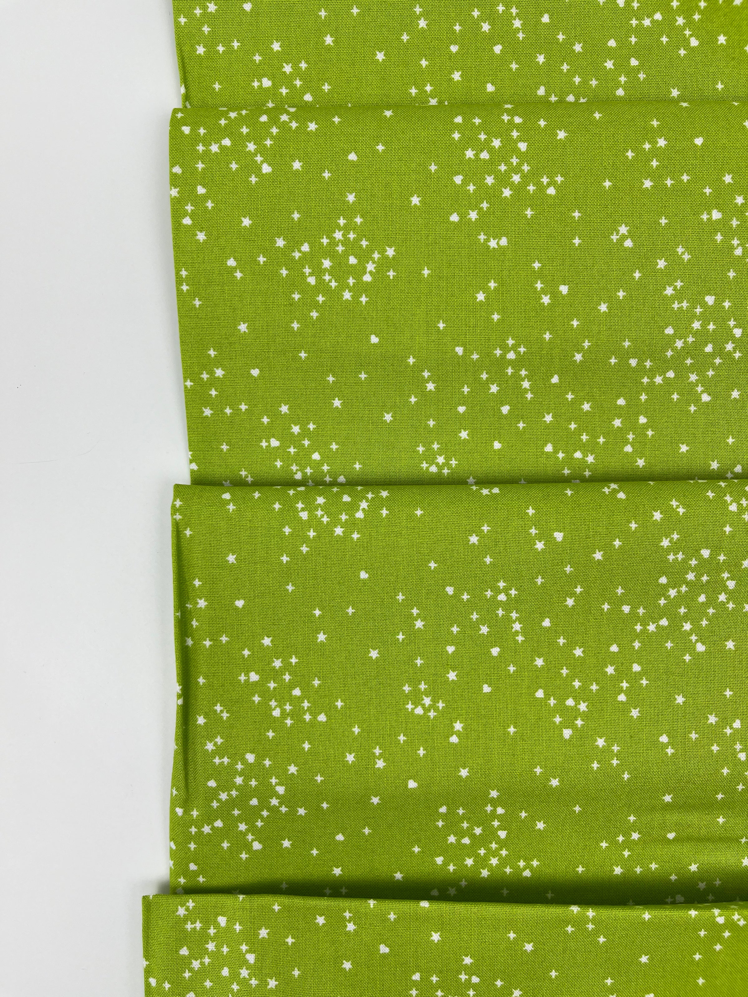 Hearts & Stars // Yellow Green // Andover Fabrics