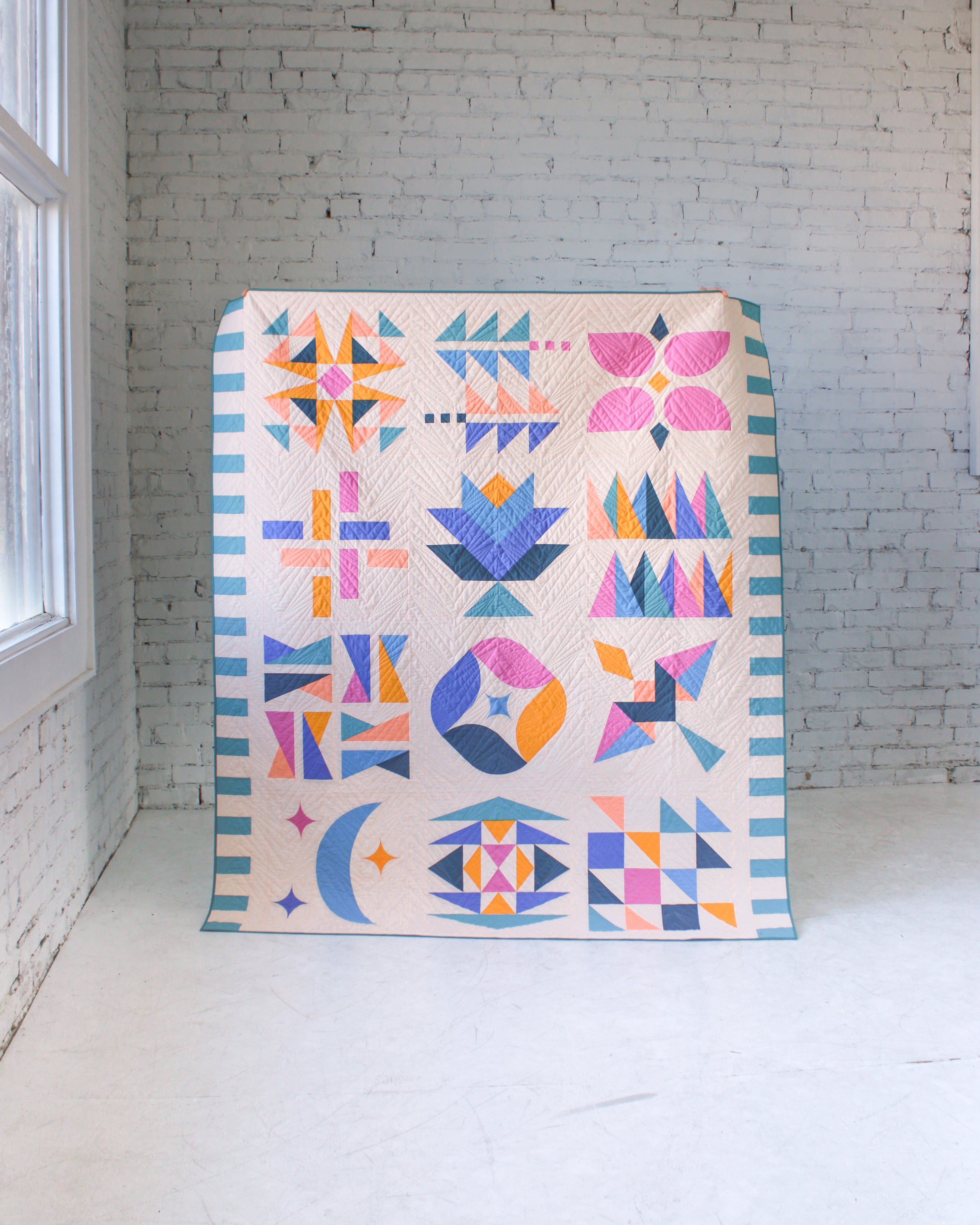 Hand + Soul 2026 Block of the Month Sunset Fjord Kit