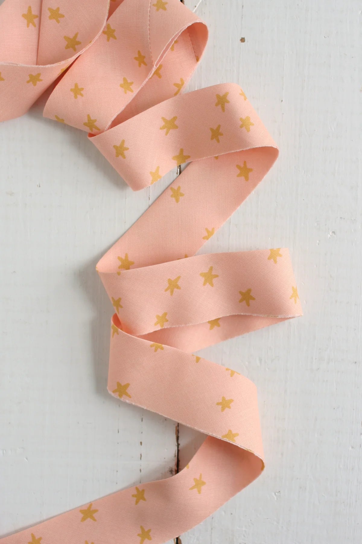 2.5" Bias Quilt Binding // Starry Peach // Bessie Pearl