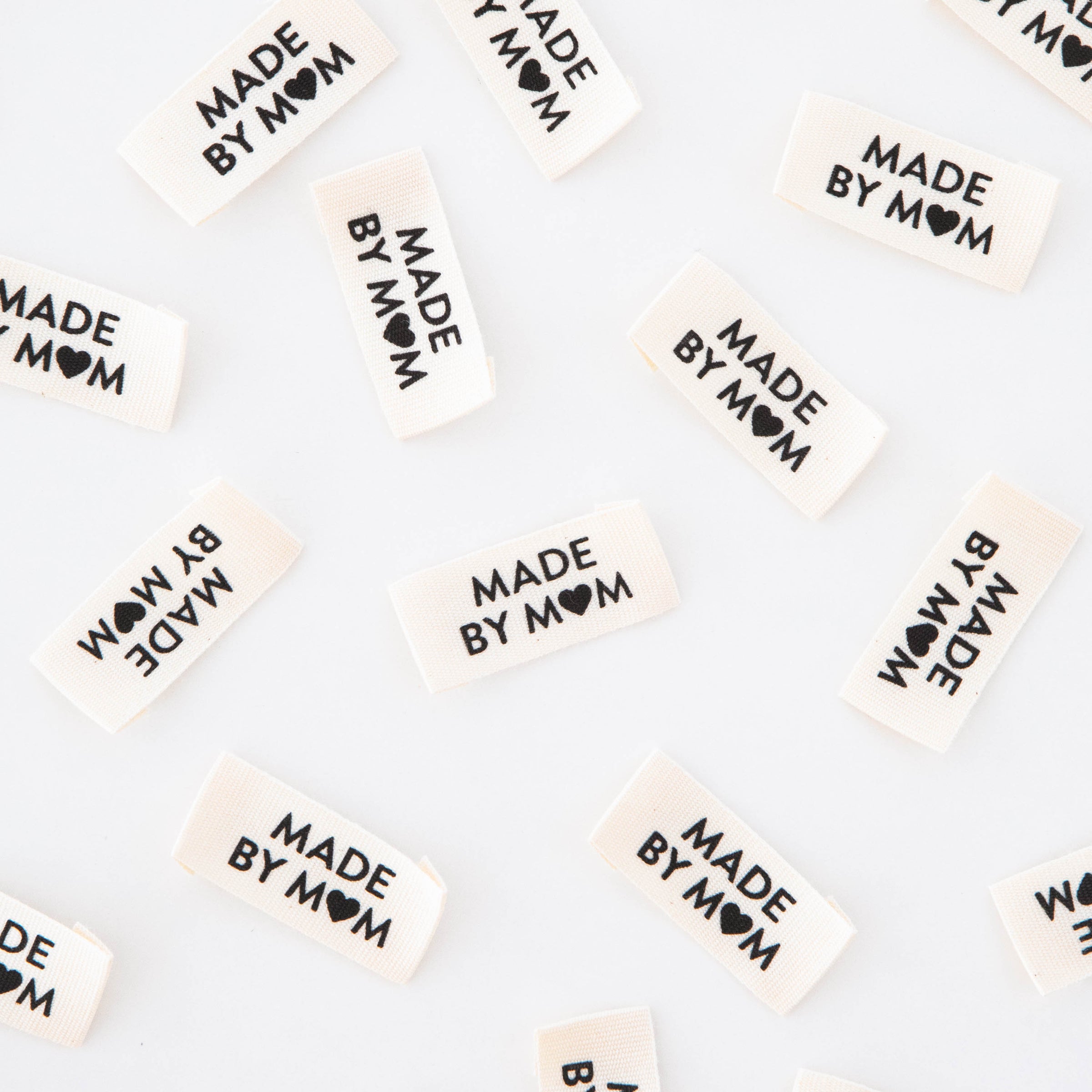 Made By Mom Organic Cotton Sewing and Quilting Labels by Sarah Hearts