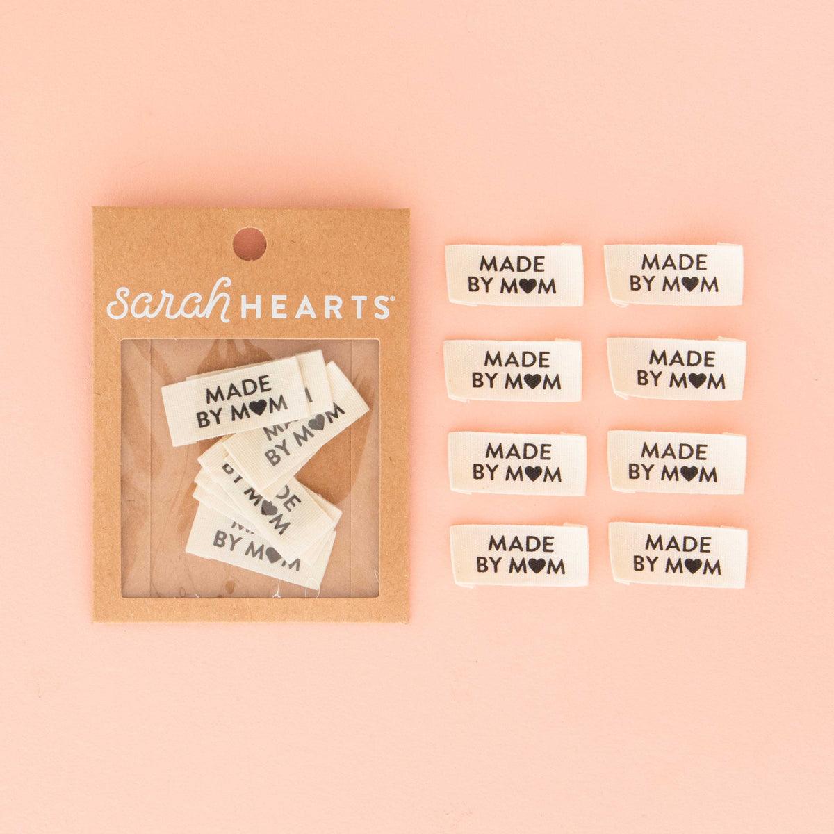 Made By Mom Organic Cotton Sewing and Quilting Labels by Sarah Hearts